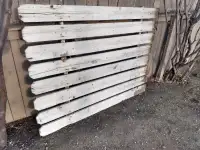 Wood fence panel pieces/ headboard