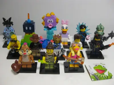 Lego Collectible minifigures. All are in great condition, complete, come with accessories and stand....