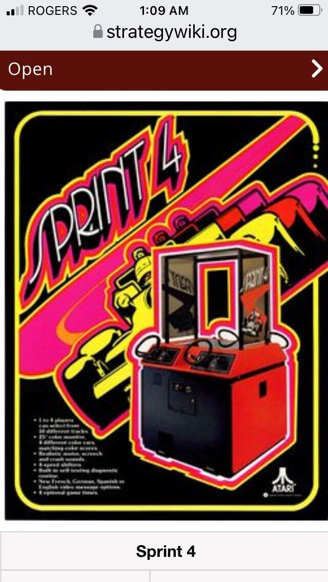 Wanted Sprint 4 arcade in General Electronics in Brantford