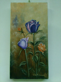 La Rose Bleue / Peinture originale / Original painting - 60% off
