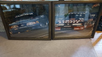 Two Oak Frames with Race Car photos