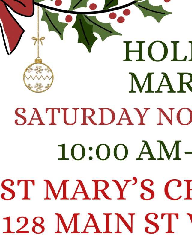 Looking for vendors for Holiday Market
