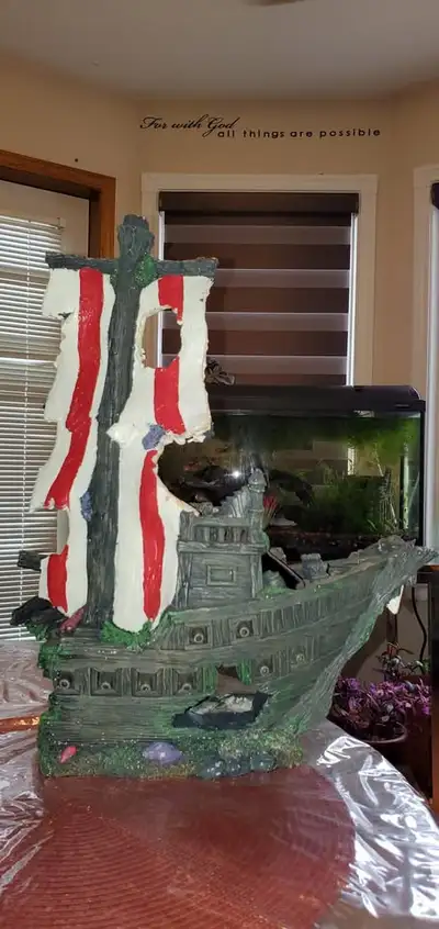 Pirate Ship Fish Tank Aquarium Accessory for 40 gallon above, View more