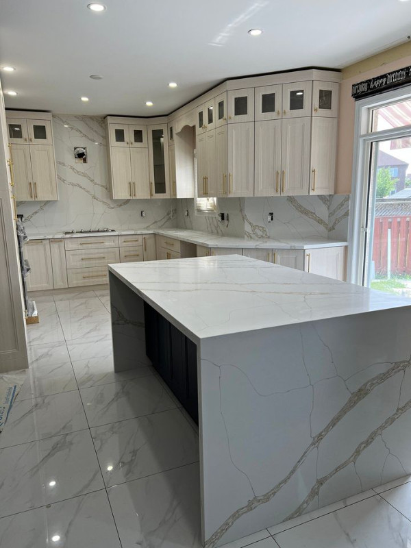 BIG SALE on Quartz Countertops and Backsplash!!! in Cabinets & Countertops in Kitchener / Waterloo - Image 4