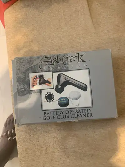 Battery operated golf club cleaner, View more
