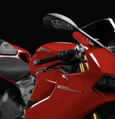 NEW Ducati Factory Original LH mirror RH Riders rear view mirror Front signal wire plug rubber gaske...