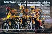 1980 Suzuki RM-125/250/400 XLarge 2 Pg Original Ad 