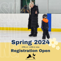 Spring Skating Classes - Kids & Adult Group and Private Lessons