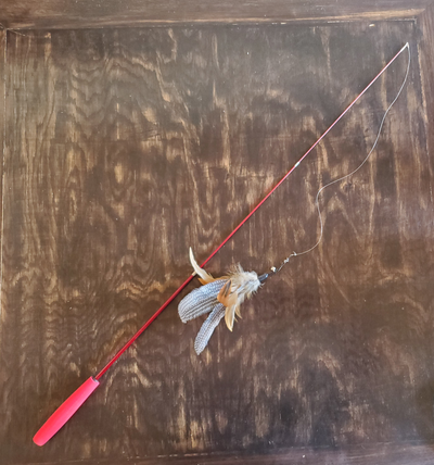 Jouet pour chat de type canne à pêche téléscopique, View more