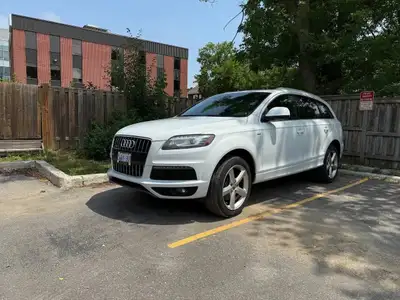 Selling my 2013 Audi Q7 3.0L Premium S-Line. It’s a 7-seater SUV that’s been mostly highway driven a...