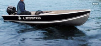 12’ legend ultra lite with 9.9 and trailer