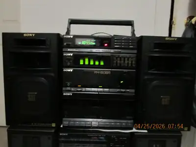 sony fh -606r mini stereo boombox, View more