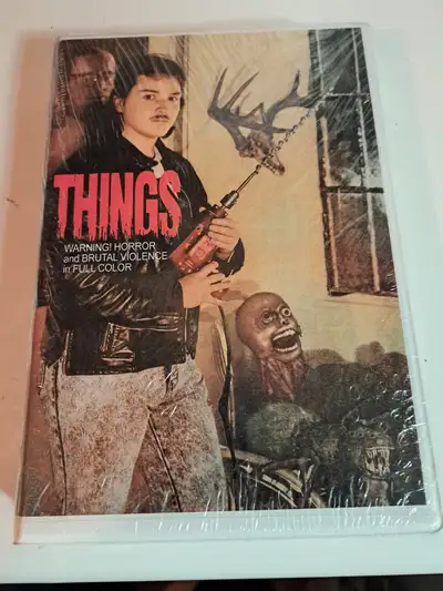 RARE MONDO VIDEO VHS CLAMSHELL THINGS 1989 HORROR MOVIE NEW SEAL, View more