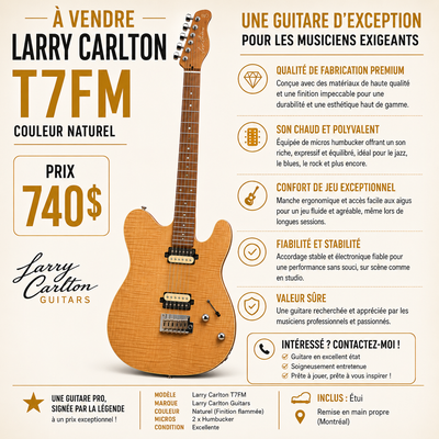 Guitare Larry Carlton T7FM à vendre, View more
