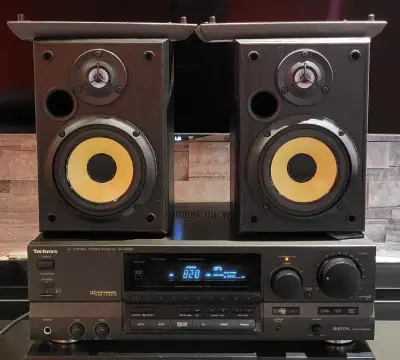 Technics Receiver + Speakers Sony 500watts, View more