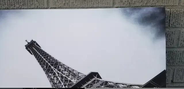 Eiffel Tower Paris framed canvas print stretched over wood frame in Arts & Collectibles in Ottawa - Image 3