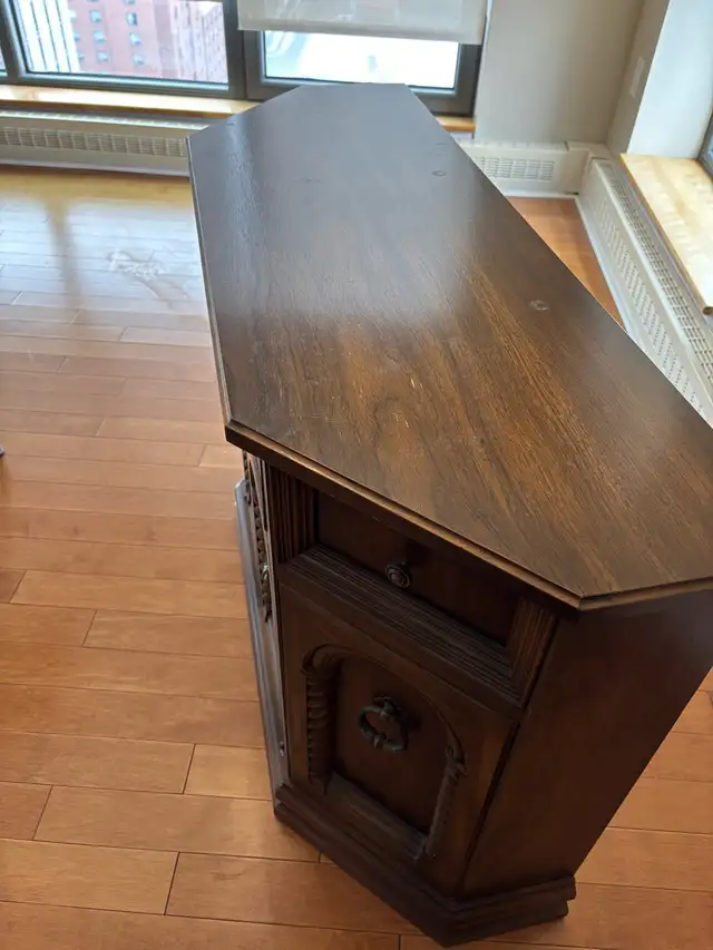 vintage wood console in TV Tables & Entertainment Units in Ottawa - Image 5