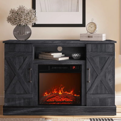 TV Stand with Electric Fireplace (NEW), View more