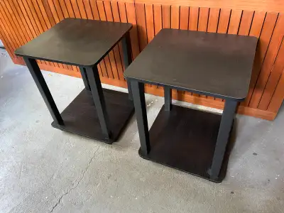 Simple End Tables - Americano/Black, View more
