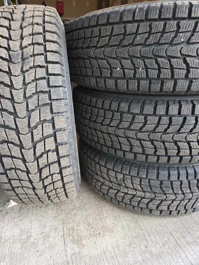 Dunlop Grandtek Winter Tires 235/65R17. Bought new and less than 7500KM. Was on Toyota Venza 2011. W...