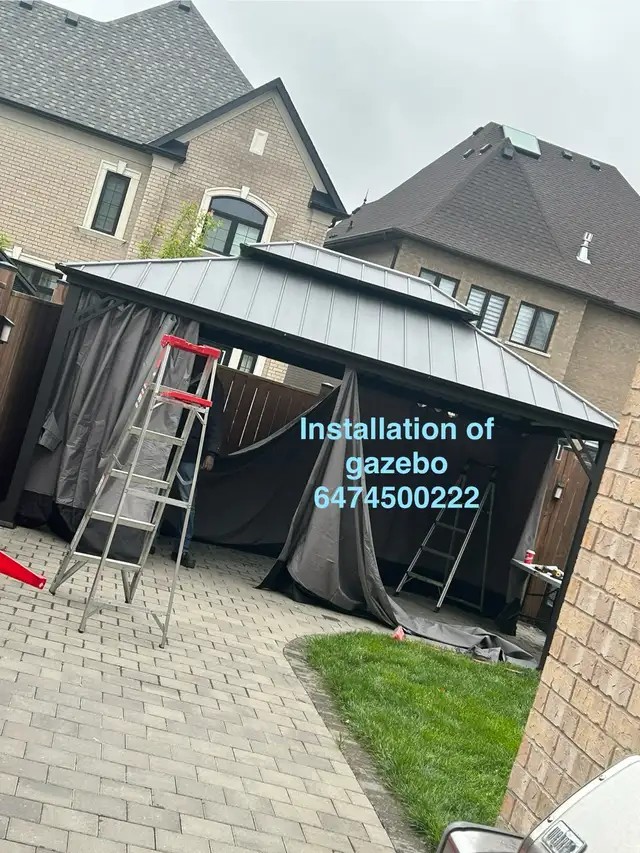 assembly of gazebo in Patio & Garden Furniture in Markham / York Region - Image 4