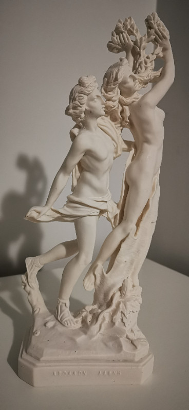 Apollo & Daphne Bernini God Greek Nude Maiden Cast Marble Statue in Arts & Collectibles in City of Toronto