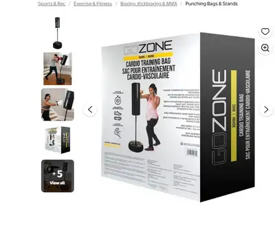 GoZone Cardio Training Bag – Black, Bag height, View more