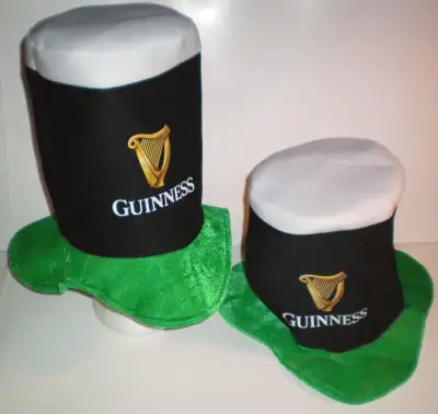 Guinness Beer Tall Top Hat Set of Two, View more