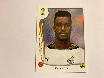 2014 Panini FIFA World Cup Stickers Brazil J. BOYE #533 GHANA, View more