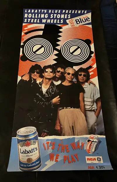 1989 Rolling Stones Steel Wheels Promo Poster, View more
