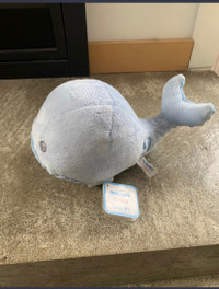 New Spouts rattle Baby Blue Whale Small 9" by Aurora