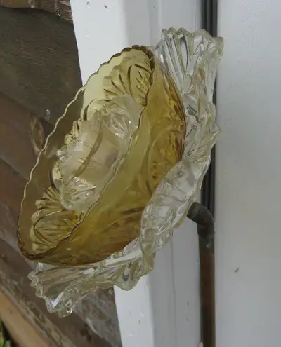 $40 Sunflower garden art sculpture glass and copper flower 50", View more