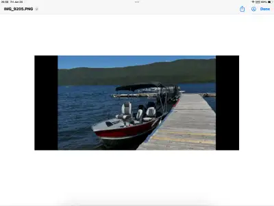 This boat has been well cared for and stored indoors over the winter. Lund SSV-18 boat, with EZ Load...