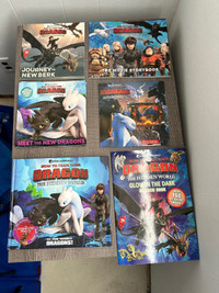 HOW TO TRAIN YOUR DRAGON books and glow in the dark sticker book