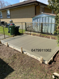 Concrete pads for hot tubs & sheds 6479911062