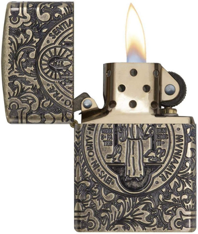 BRAND NEW Zippo Armor St. Benedict Lighter in Arts & Collectibles in City of Toronto - Image 3