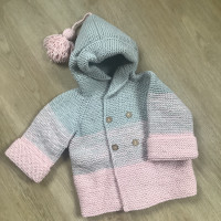 Hand knit baby sweater