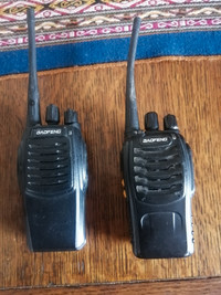 Two professional Baofeng walkie talkies, excellent condition