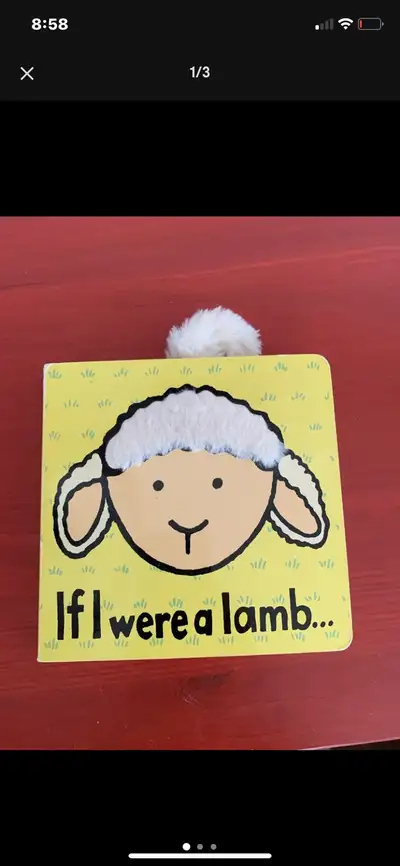 Jellycat Lamb Touch and Feel Baby Board Book, View more