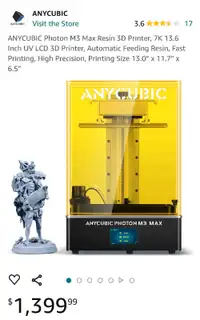 Anycubic Photon M3 Max - High-Resolution 3D Printer