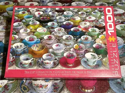  Eurographics tea cup collection 1000 piece jigsaw puzzle, View more