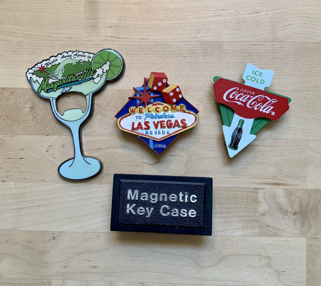 Four Fridge Magnets - Incl. Opener & Key Case  in Arts & Collectibles in Hamilton