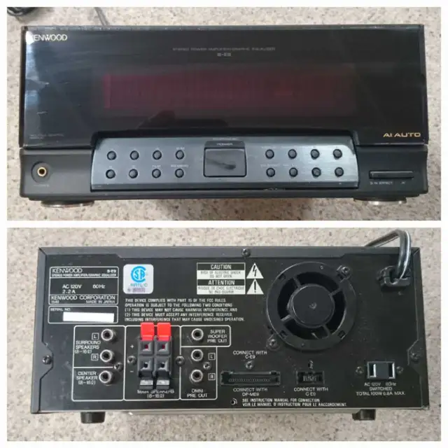 Kenwood Stereo System Amplifier Cassette Deck Tuner Receiver in Stereo Systems & Home Theatre in City of Toronto - Image 8