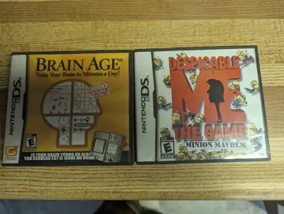Used like new games . Asking $5 for the pair .