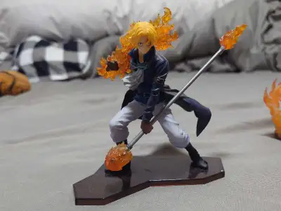 I'm selling a used Sabo action figure from the popular anime series One Piece. This detailed figure...