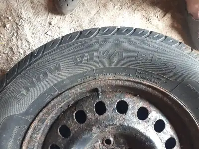 I have for sale a set of 4 snow tires mounted on steel rims. The tire size is 235 65 17 and the bolt...