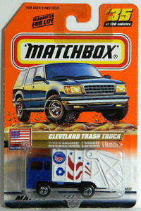 Matchbox 1/64 Cleveland Trash Truck Diecast