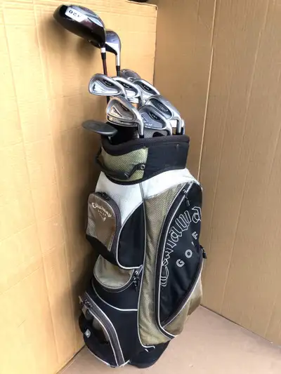 Full set of Men’s golf clubs & golf bag (13 clubs) - right hand, View more