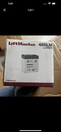 Lift master battery new in box 485LM liftmaster garage 