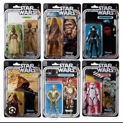 Plastiques protecteur pour les figurines Black Series 6 pouces sur carte, En très bonne condition, P...